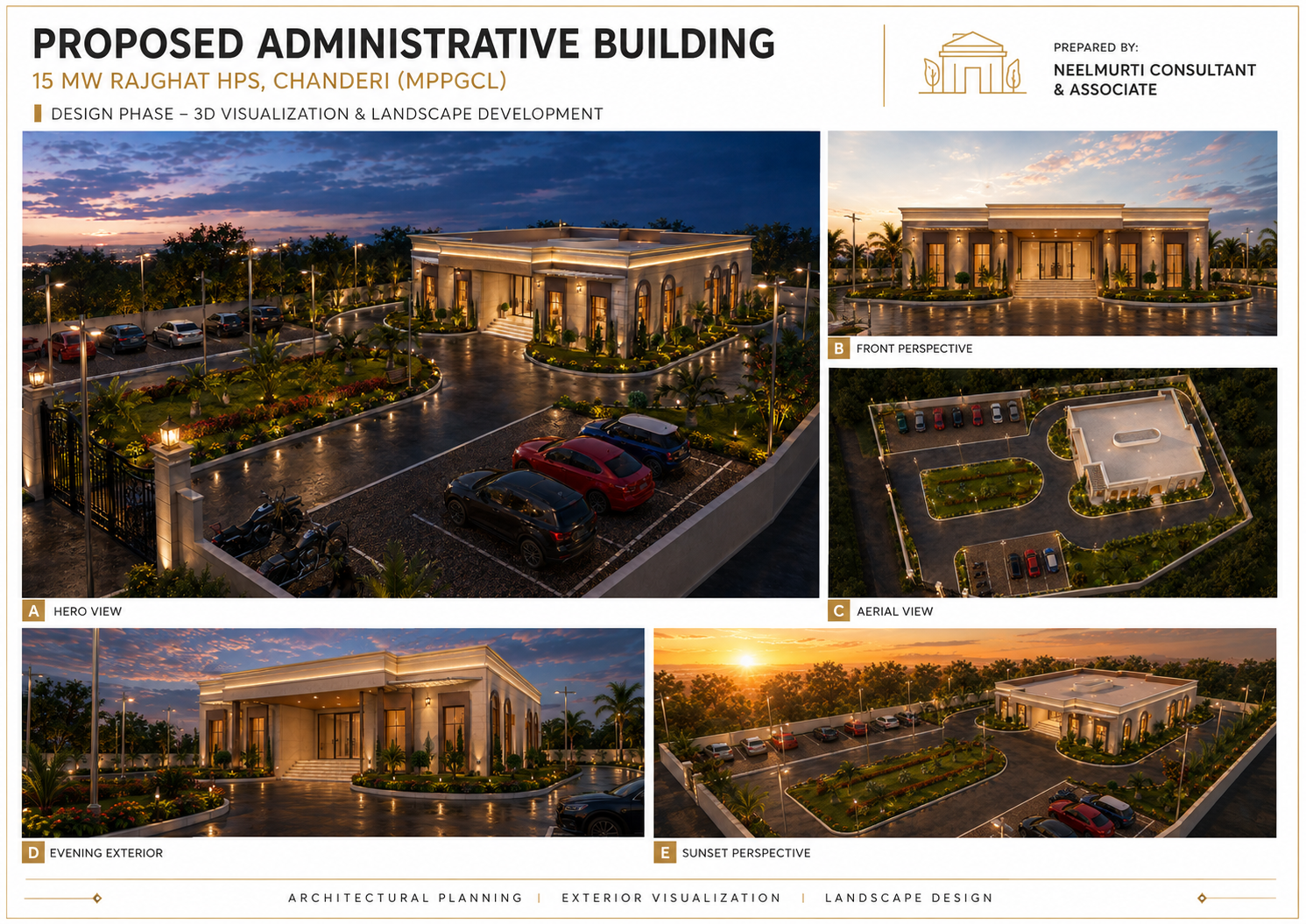 Proposed Administrative Building – 15 MW Rajghat HPS, Chanderi (MPPGCL)